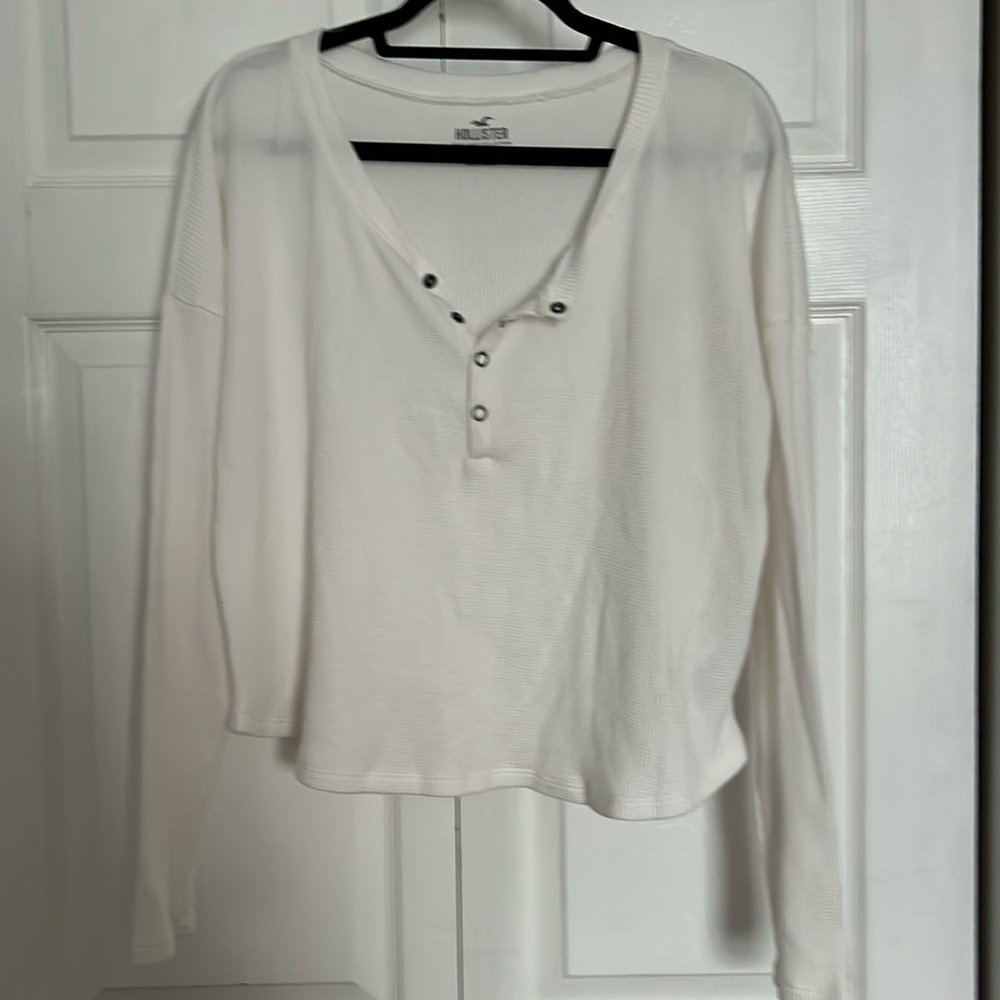 Hollister Long Sleeve Waffle Tee